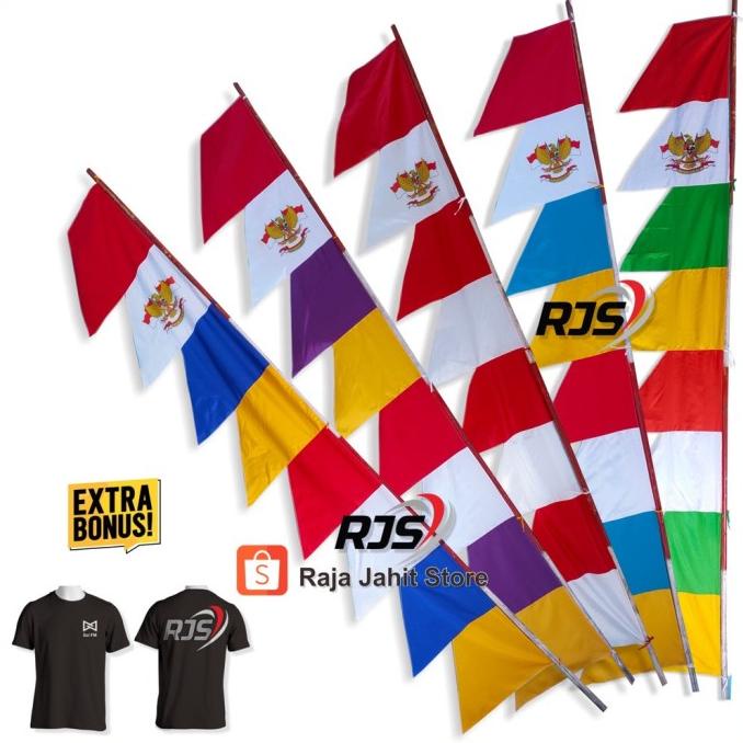 Jual Bendera Umbul Umbul Gergaji Garuda Variasi Warna Raja Jahit Store