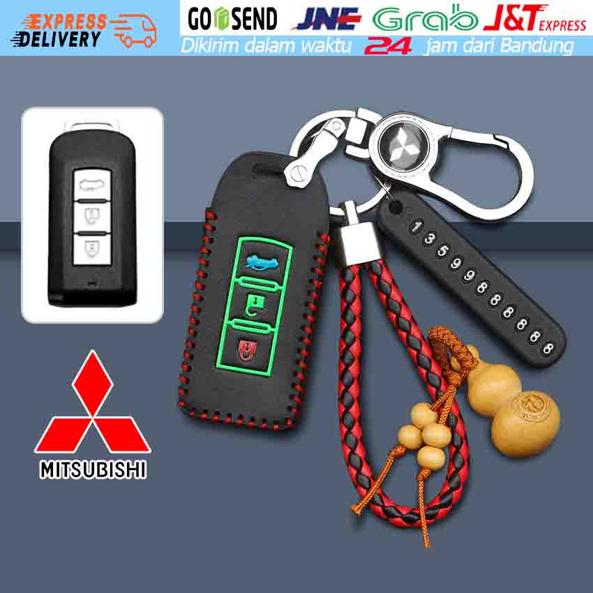 Jual Leather Remote Key Car Case Cover Mitsubishi Xpander Outlander