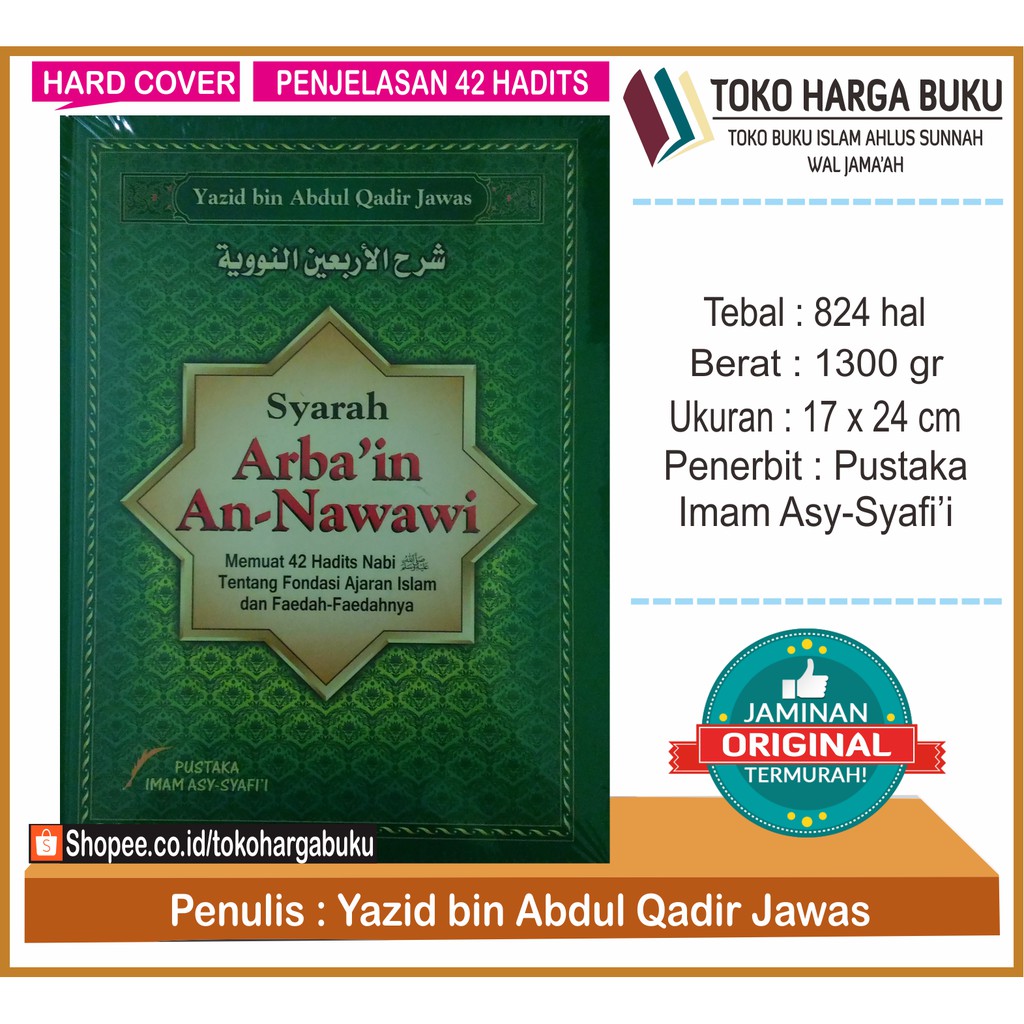 Jual Syarah Hadits Arbain An Nawawi Pis Yazid Bin Abdul Qadir Jawas