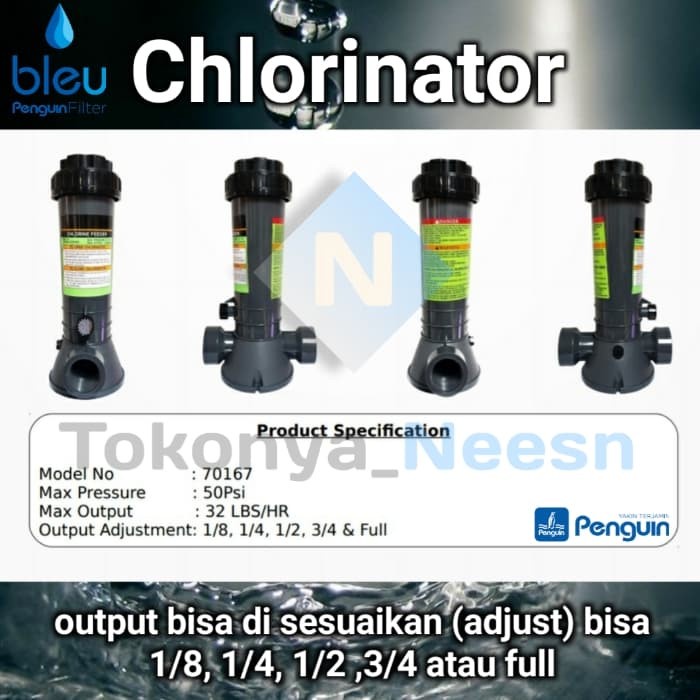 Jual Paket Filter Air Sumur Tangki Tandon Toren Chlorinator Penguin