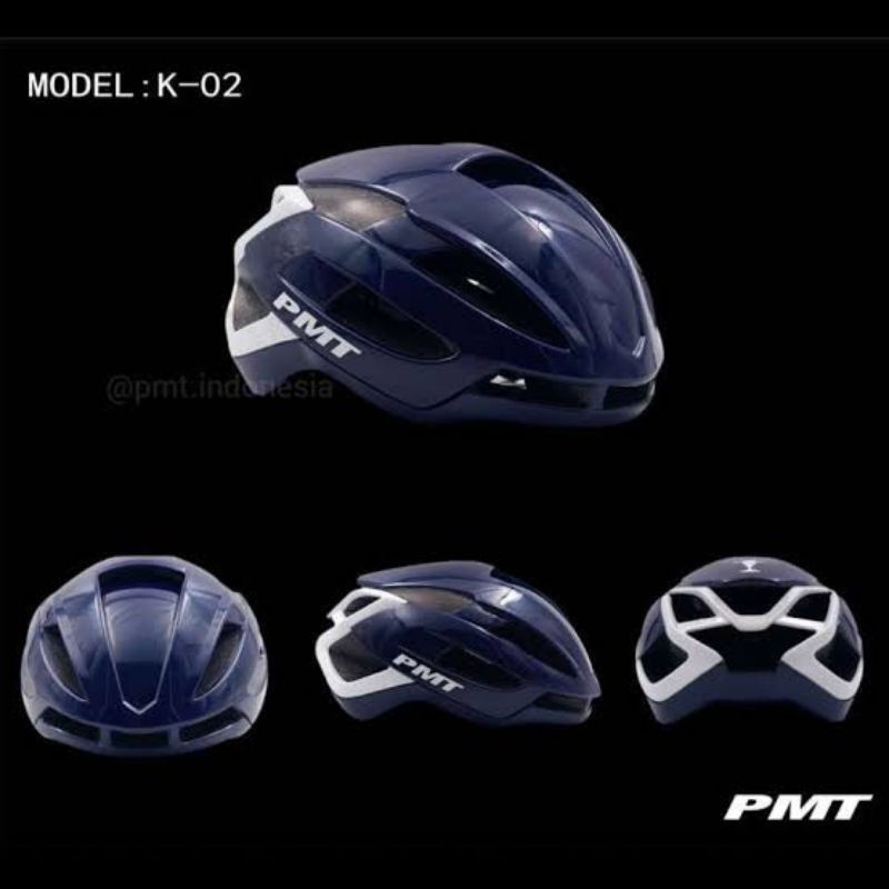 Jual Helm Sepeda Roadbike PMT K02 Original Helmet Gowes Dewasa EPS