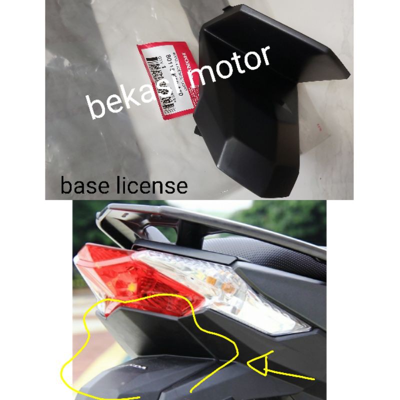 Jual Base License Cover Lampu Tutup Spakbor Belakang Honda Vario