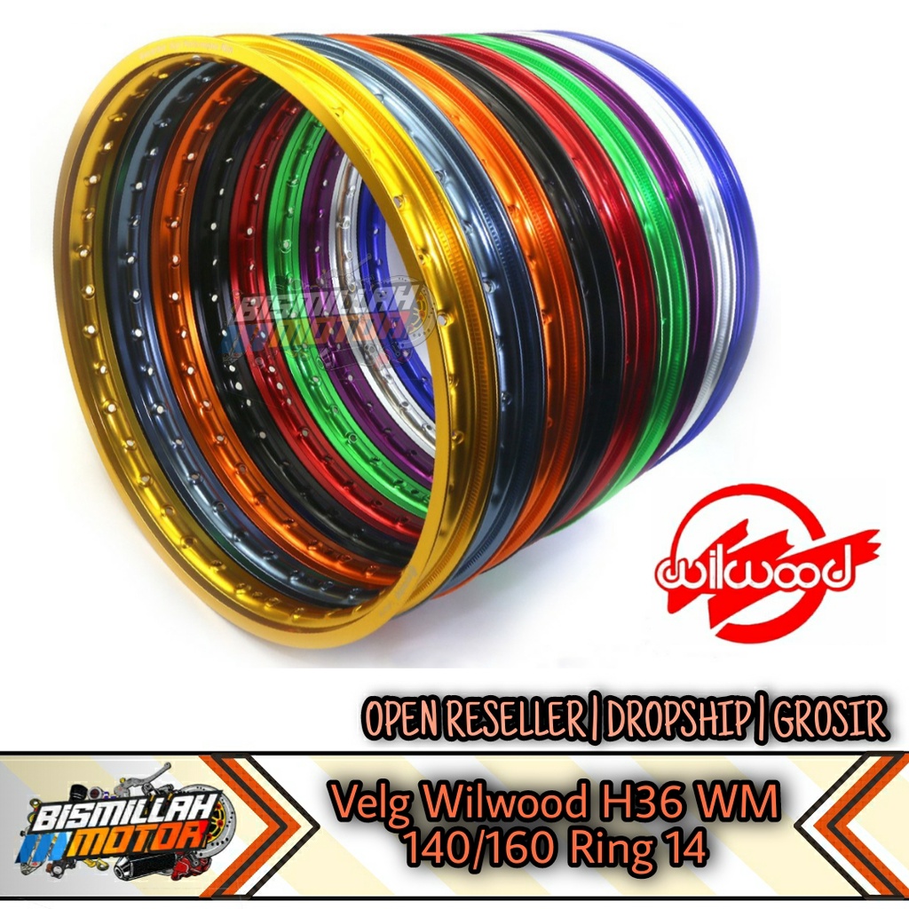 Jual VELG WILWOOD 140 160 RING 14 WM H36 HARGA SET DEPAN BELAKANG