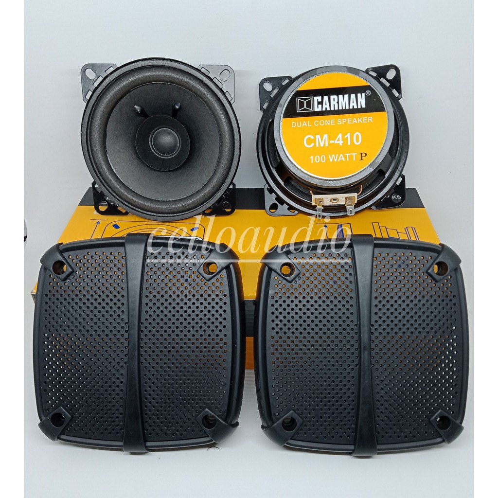 Jual Speaker Pintu Mobil 4 Inch Carman CM 410 1 Set Shopee Indonesia