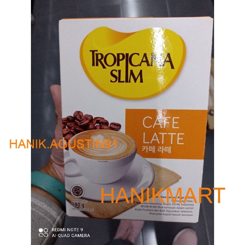 Jual Tropicana Slim Cafe Latte Sachet Gr Kopi Susu Nikmat Tanpa