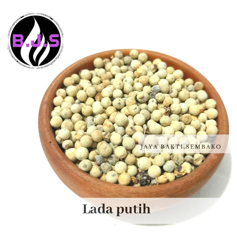 Jual Lada Putih Merica White Pepper Whole Gram Biji Shopee Indonesia