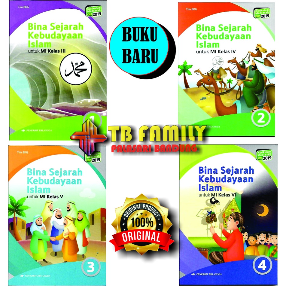 Jual Buku Ski Bina Sejarah Kebudayaan Islam Mi Jilid 1 2 3 4 Kls 3 4 5