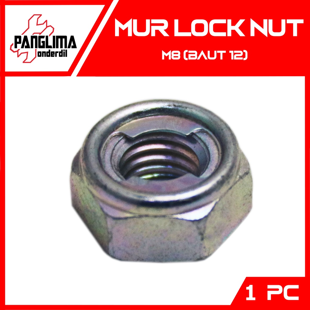 Jual Mur Lock Nut M M Baut Silver Pengunci Kunci Nap Naff Naf