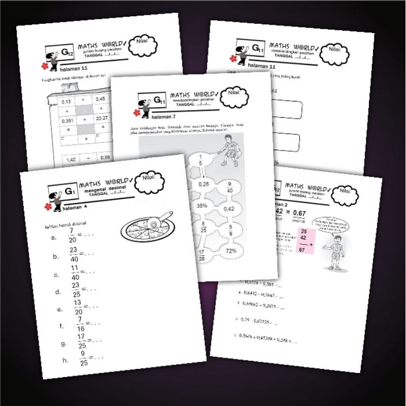 Jual Kode Vvqoh Worksheet Lembar Kerja Matematika Penjumlahan