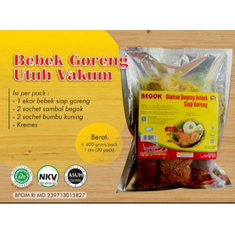 Jual BEBEK GORENG 1 EKOR UTUH BEGOK MUDA PREMIUM Siap GORENG EMPUK