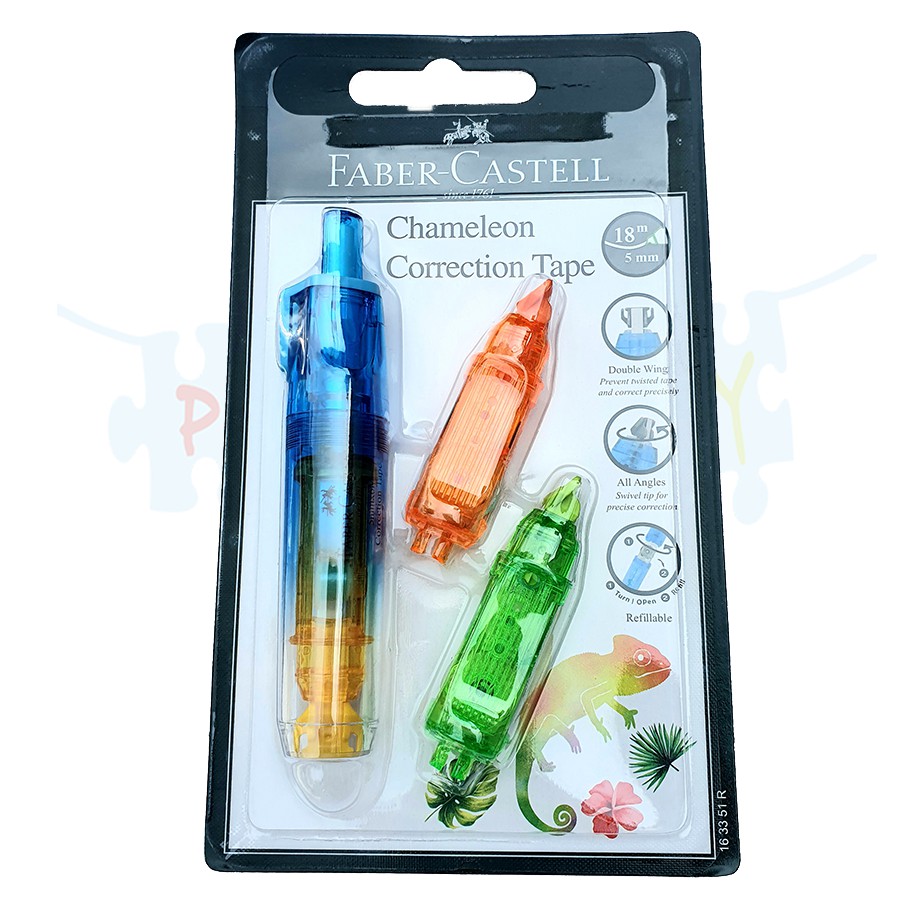 Jual Tipe X Pita Kertas Faber Castell Correction Tape Chameleon 2