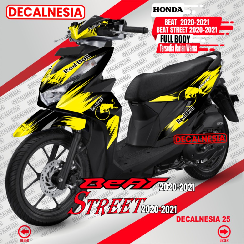 Jual Decal Beat Deluxe Full Body Stiker Motor Beat Street