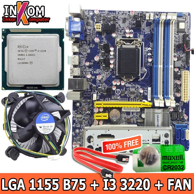 Jual Motherboard Mainboard Mobo Asrock B M Ddr Soket Lga Onboard