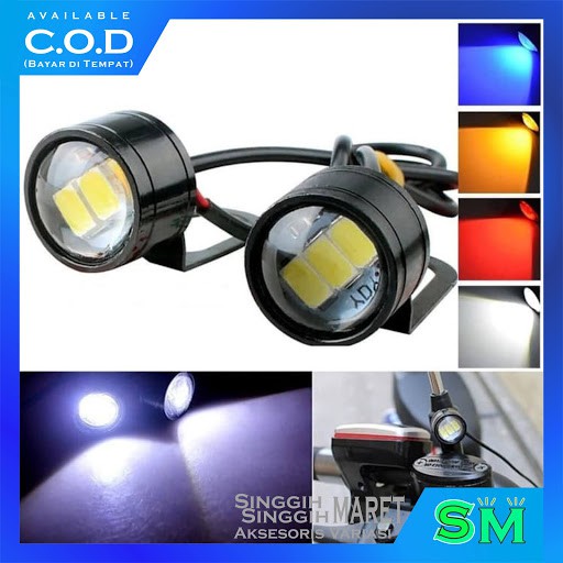 Jual Lampu Led Lampu Mata Elang Eagle Eye Mm V Universal Nyala