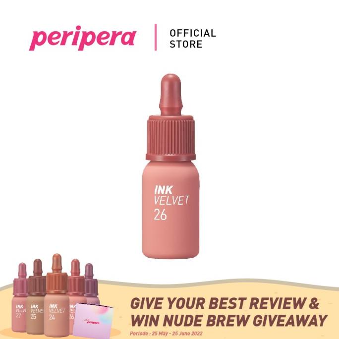 Jual PERIPERA INK VELVET 26 WELL MADE NUDE NUDE BREW EDITION