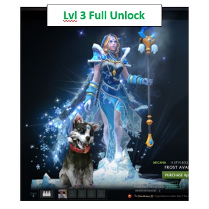 Jual Dota 2 Arcana Frost Avalanche Lvl 3 Immortal Crystal Maiden