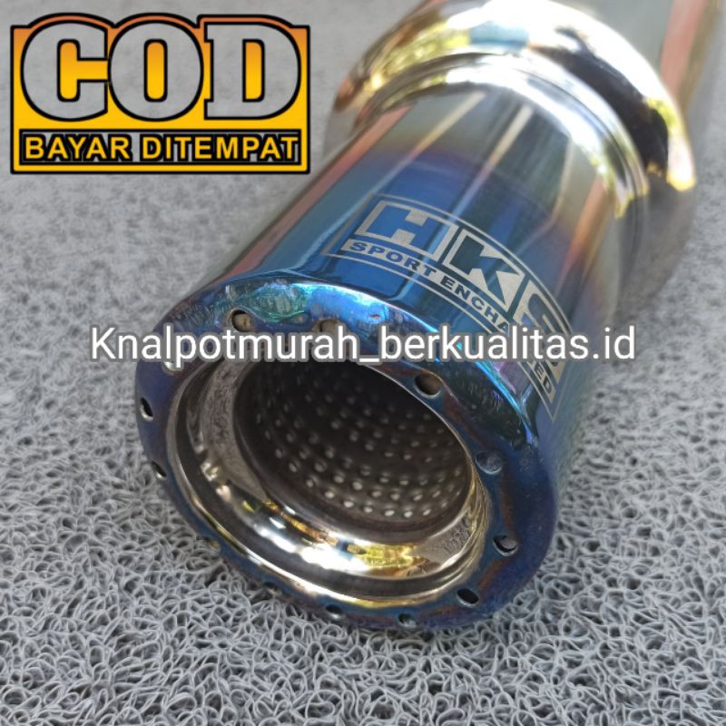 Jual Knalpot Mobil Hks Gronel Blue Stainless Suara Full Bass Out