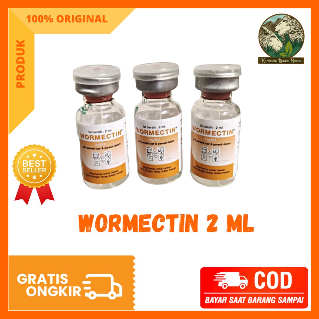 Jual Wormectin 2Ml Obat Kutu Obat Cacing Dan Parasit Lainya Shopee