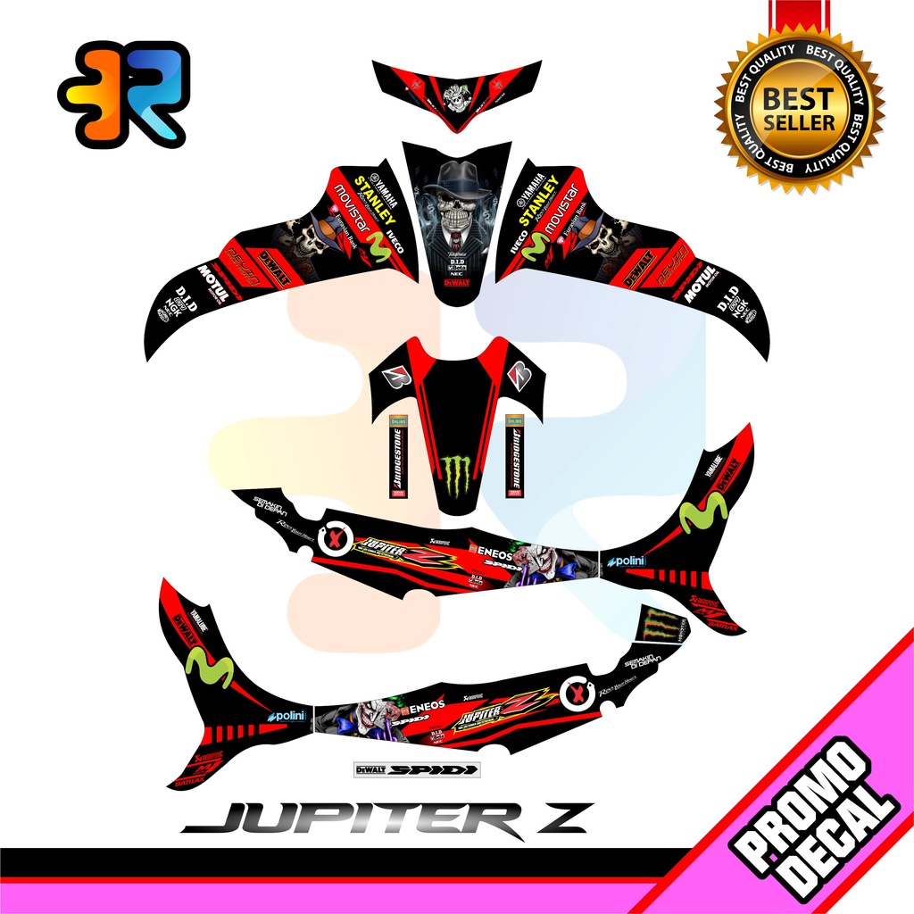 Jual Stiker Decal Motor Jupiter Z Burhan Desain Joker Sticker Full Body