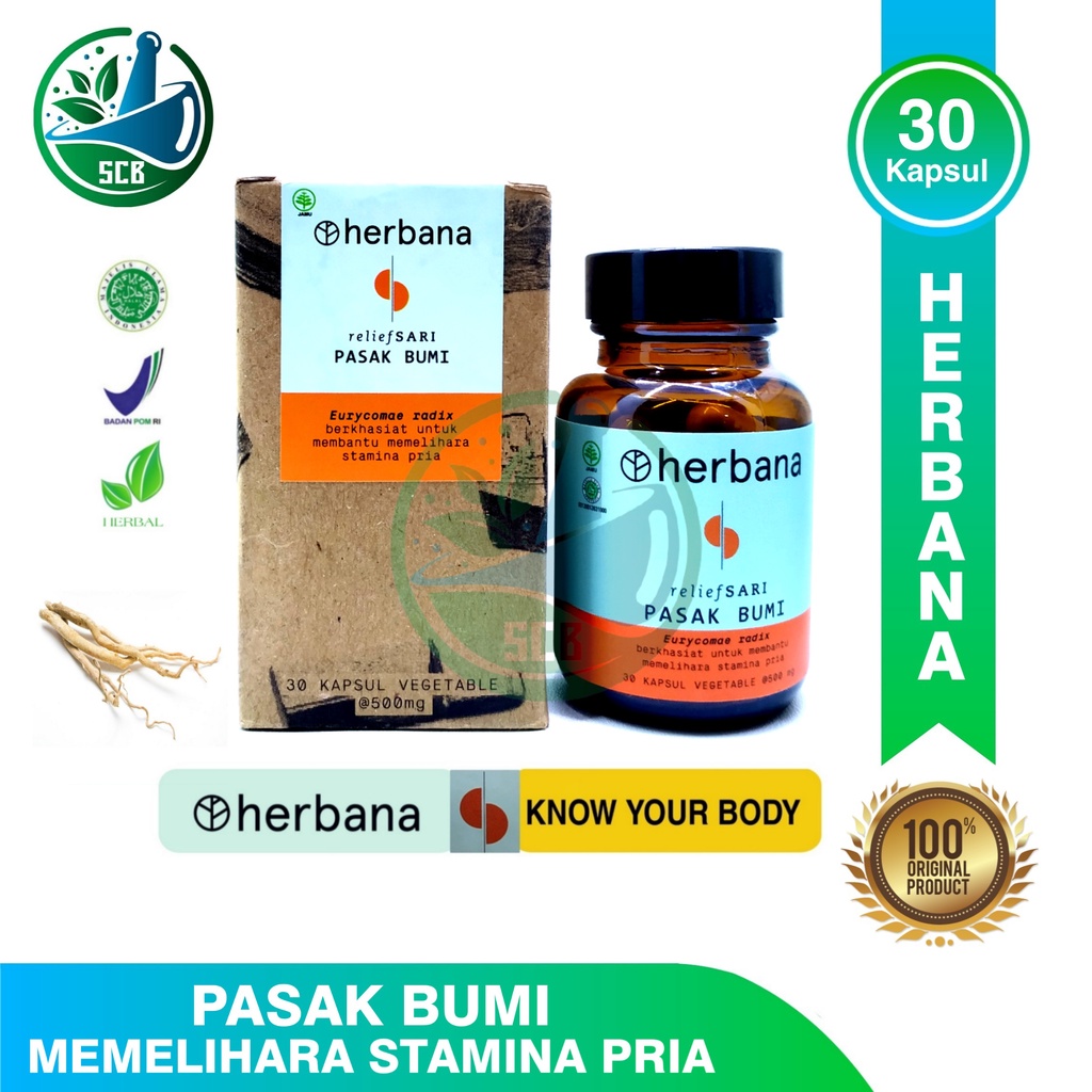 Jual Herbana Relief Sari Pasak Bumi 30 Kapsul Shopee Indonesia