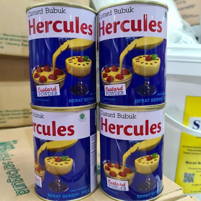 Jual Hercules Custard Powder Tepung Custard Gr Kaleng Fla Vla Powder