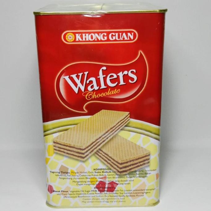 Jual 1300GR WAFER KHONG CHOCOLATE COKLAT KHONG GUAN WAFERS GUAN KALENG