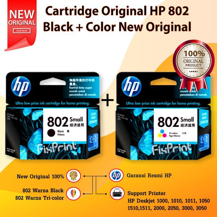 Jual Cartridge Original Hp Black Color Ch Zz Tinta Printer Hp