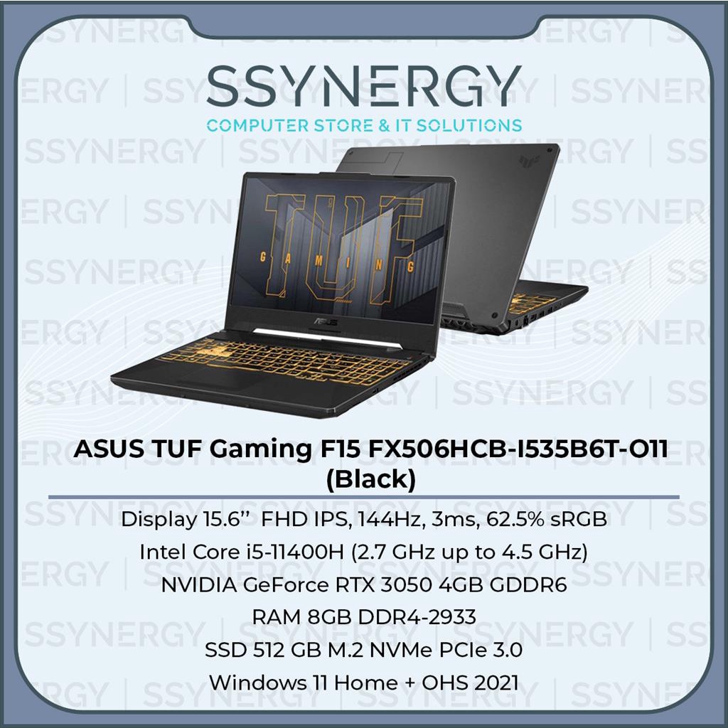 Jual ASUS TUF Gaming F15 FX506HCB I535B6T O11 I5 11400H RTX3050 4GB 8