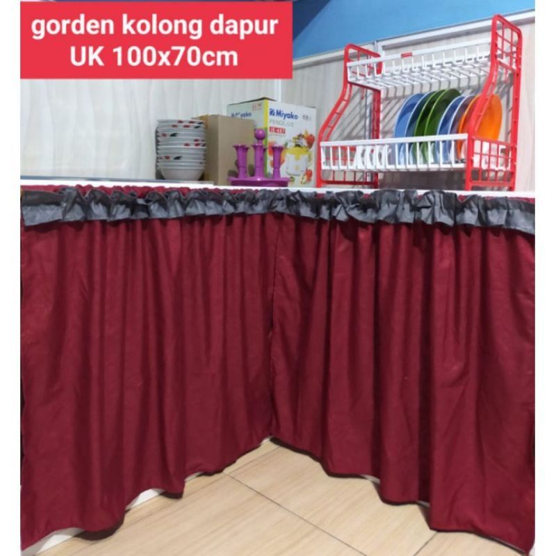 Jual Gorden Kolong Dapur Bawah Meja Kompor Murah Motif Best Seller