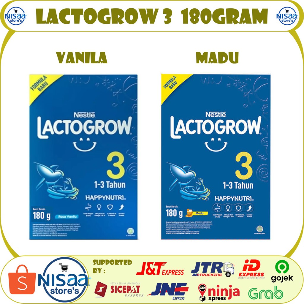 Jual Lactogrow Susu Pertumbuhan Rasa Vanila Madu Gram Shopee