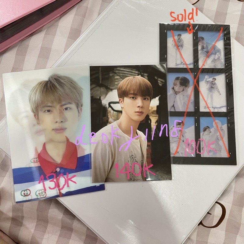 Jual PC Photocard Postcard Lenticular BTS Jin Seokjin Seasons Greetings