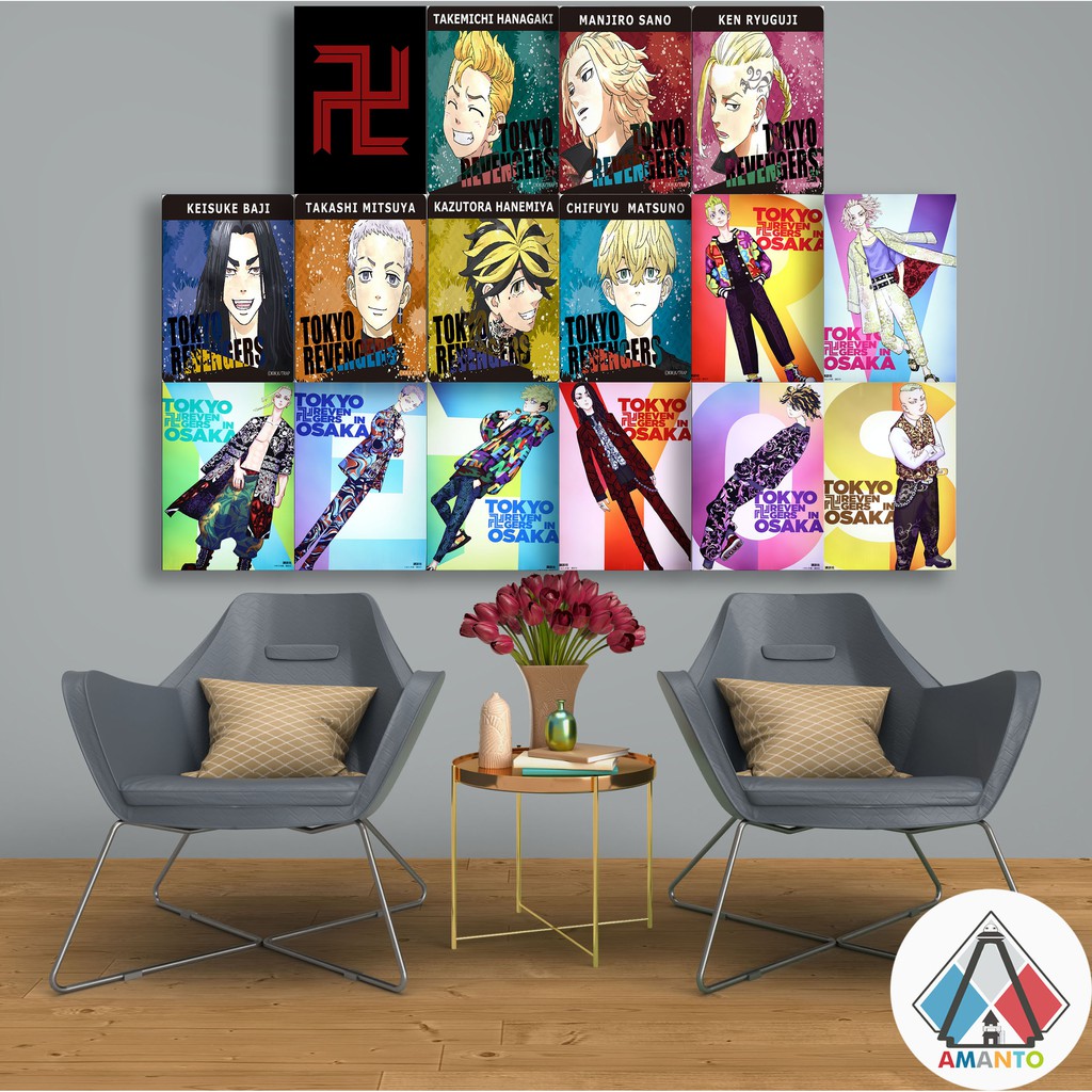 Jual 8CS 16PCS PAKET POSTER ANIME TOKYO REVENGERS HIASAN DINDING