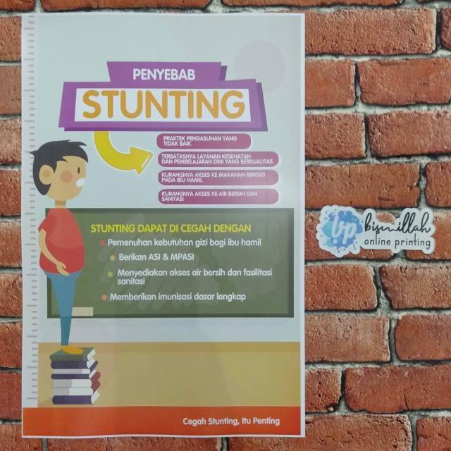 Jual Poster Kesehatan Cegah Stunting Kerdil Shopee Indonesia