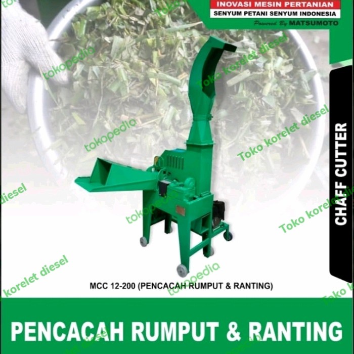 Jual Mesin Pencacah Rumput Ranting Mahkota Mcc Engine Gx