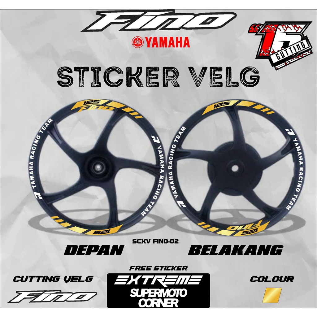 Jual Stiker Velg FINO List Velg FINO Stiker Velg Motor FINO List Velg