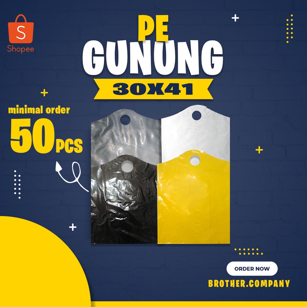 Jual Plastik Pe Gunung X Min Order Pcs Plastikpolos Plastik Hd