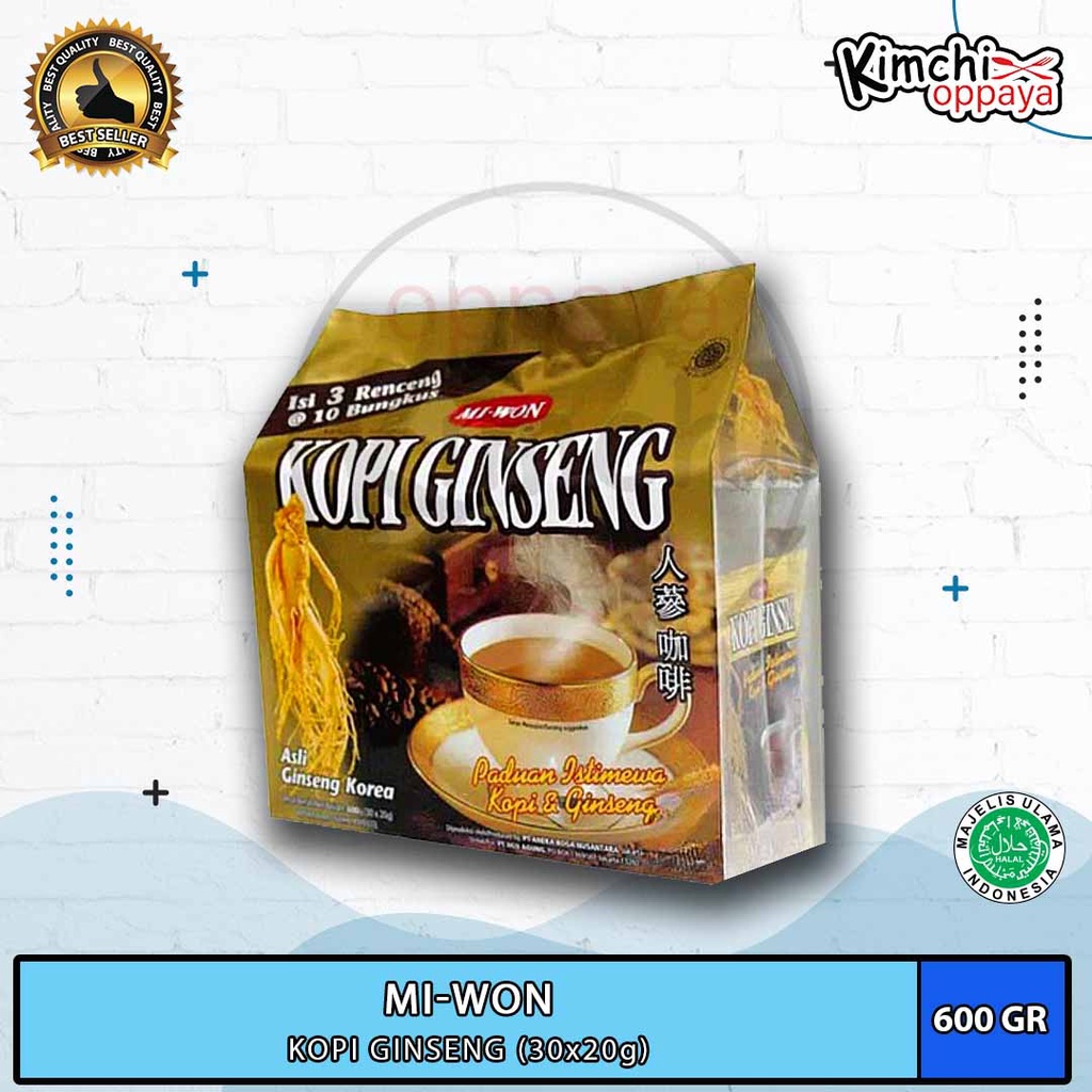 Jual Kopi Ginseng Miwon Isi 30 Sachet Coffe Ginseng Korea Shopee