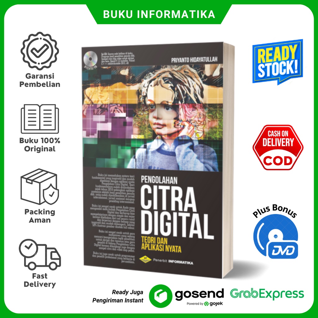 Jual Buku Pengolahan Citra Digital Teori Dan Aplikasi Nyata Bonus