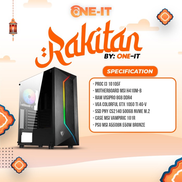 Jual Pc Rakitan I F Gtx Ti Ram Gb Ssd Gb