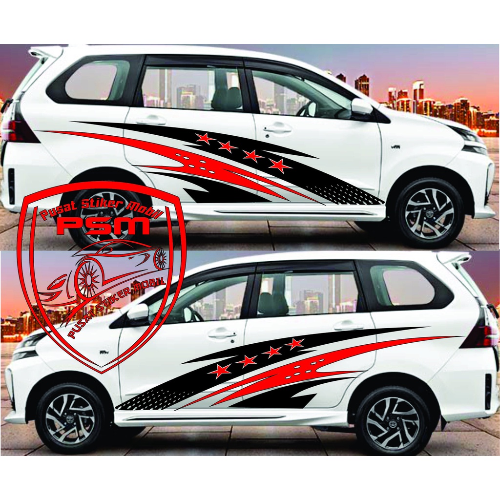 Jual NEW Stiker Mobil Cutting Sticker Mobil Avanza Striping Avanza