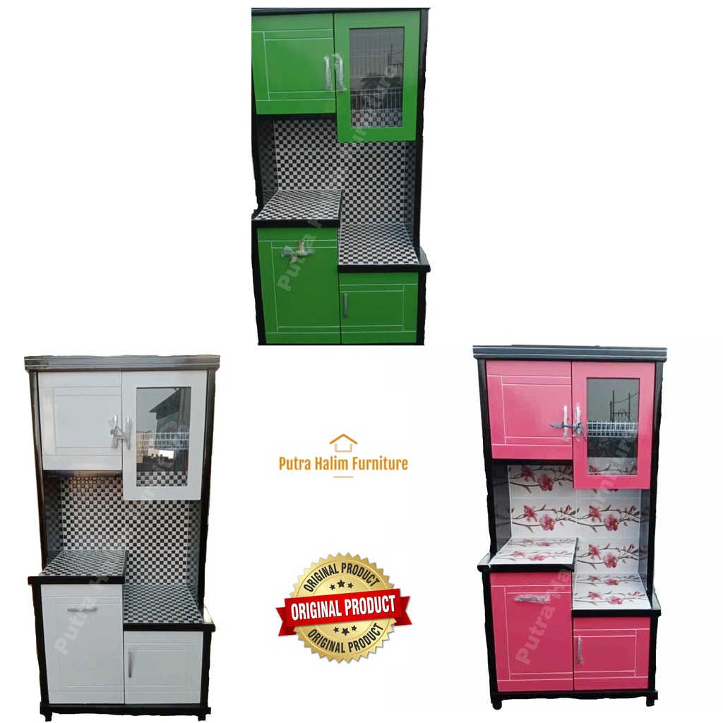 Jual Lemari Sayur Lemari Dapur Rak Piring Kitchen Set Pintu Magic