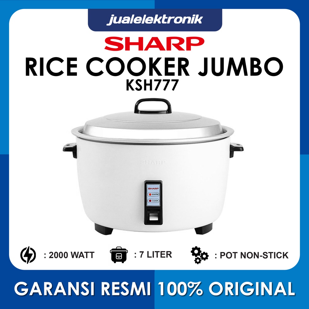 Jual Sharp Magic KSH777 KSH 777 Jumbo 7 Liter 2000 Watt Rice