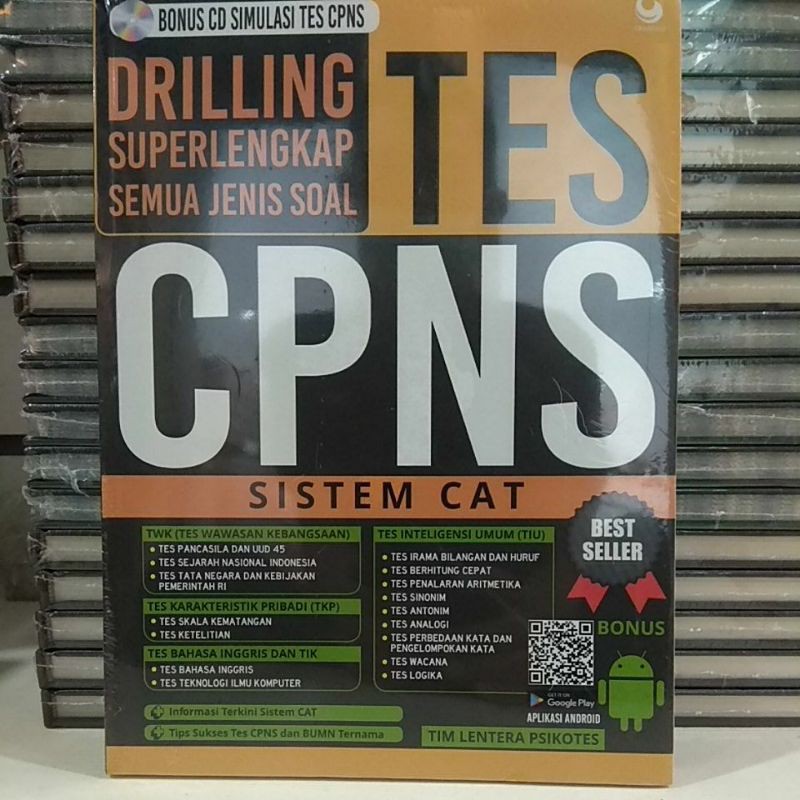 Jual Buku DRILLING SUPERLENGKAP SEMUA JENIS SOAL TES CPNS SISTEM CAT