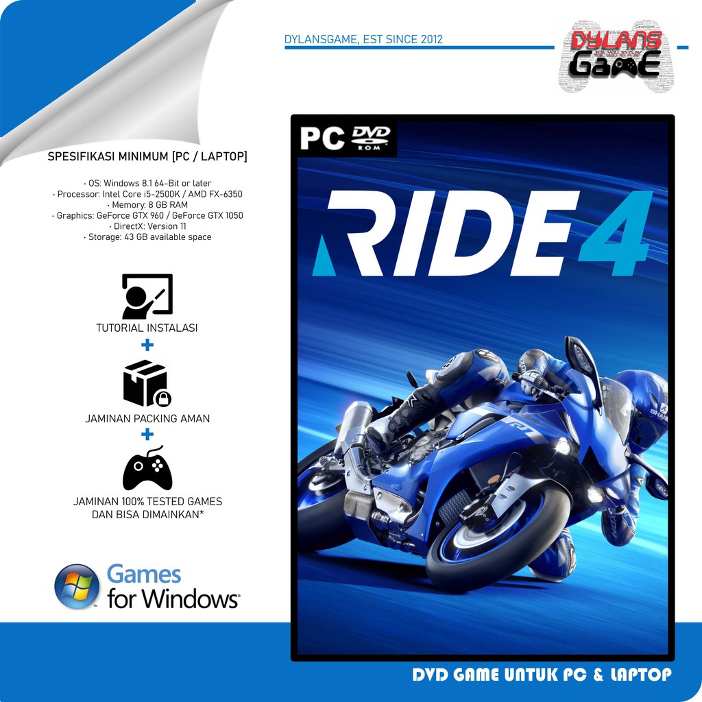 Jual RIDE 4 Complete The Set Edition Kaset DVD Game PC Shopee Indonesia