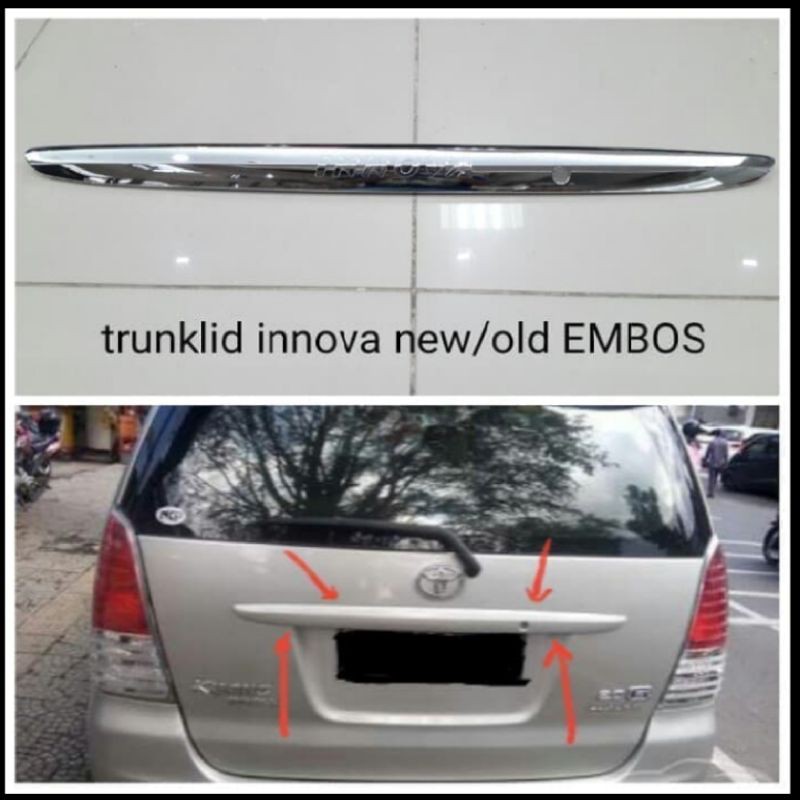 Jual LIS TRUNKLID NEW INNOVA LIS BAGASI INNOVA OLD EMBOSE LOGO Shopee