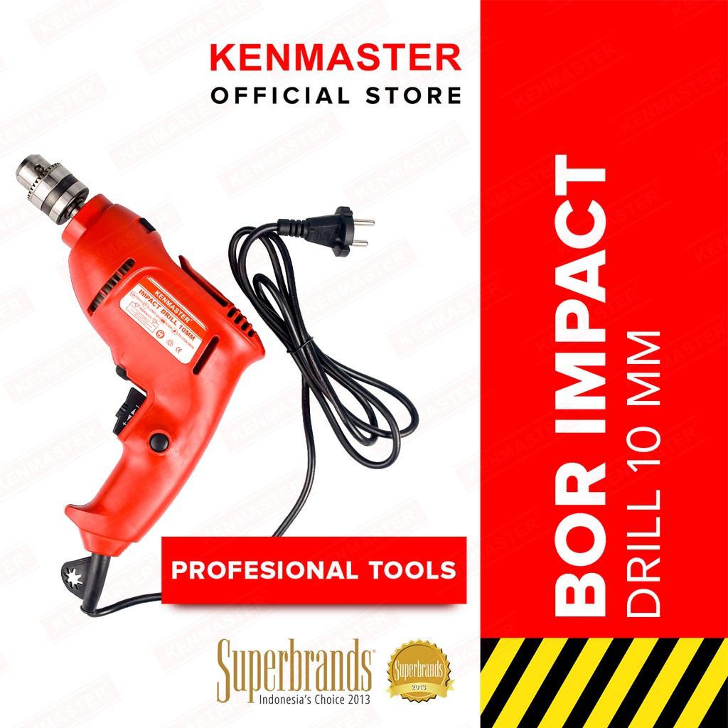 Jual Kenmaster Bor Impact Mm Electric Drill Watt Bor Reversible