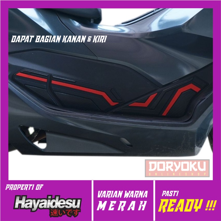 Jual Lower Deck Cover Pcx Hayaidesu Rubber Karet Aksesoris Motor