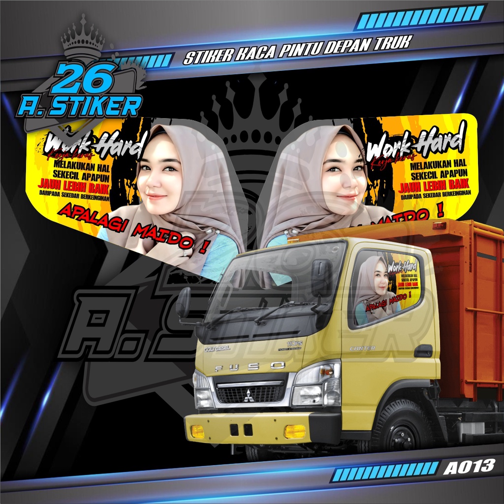 Jual Stiker Decal Kaca Pintu All Truck Canter Ragasa Umplung Giga