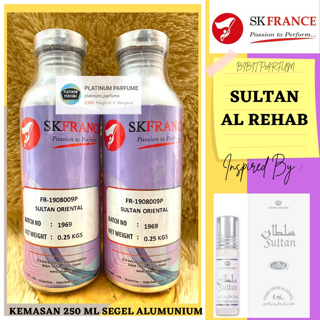 Jual SULTAN AL REHAB Sultan Oriental 250 ML SEGEL Alumunium