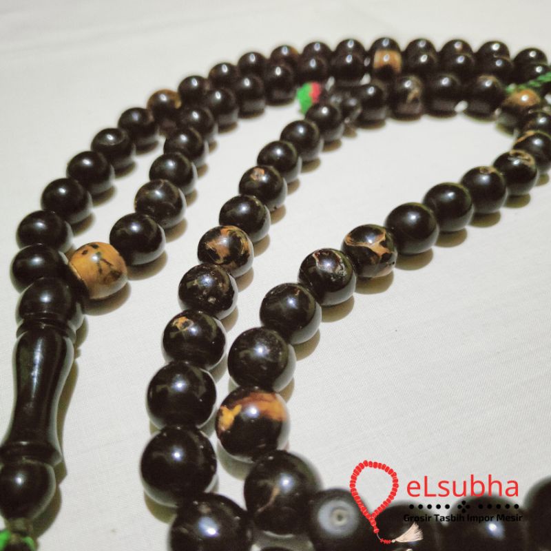 Jual Tasbih Yusr Yoser Asli Laut Merah Jumbo Mm Keemasan Serat Emas